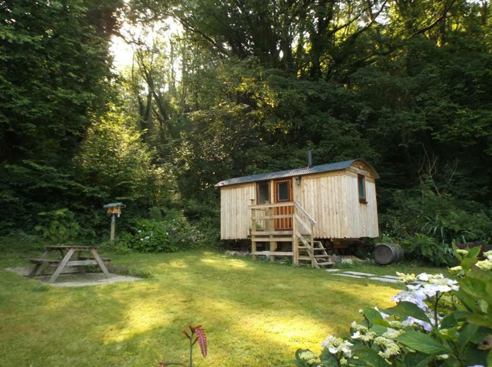 'Morris' The Shepherd'S Hut With Woodland Hot Tub Кармартън Екстериор снимка