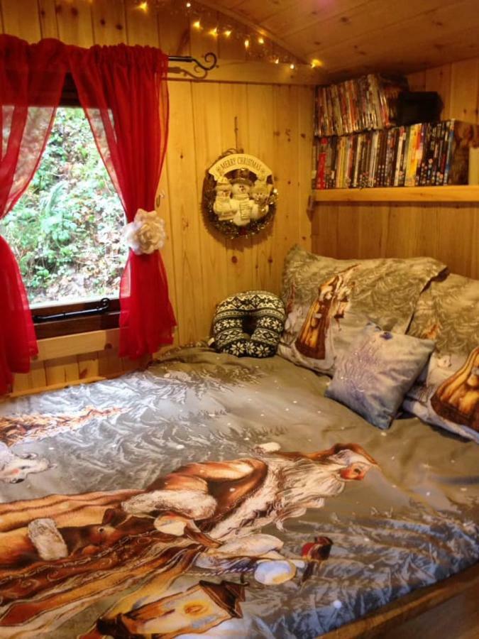 'Morris' The Shepherd'S Hut And Woodland Hot Tub Experience Кармартън Екстериор снимка